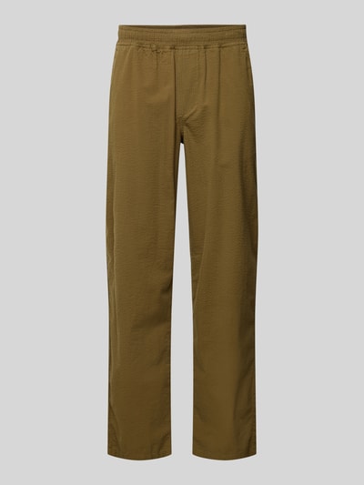 Forét Regular Fit Hose mit elastischem Bund Modell 'CALM' Khaki 2