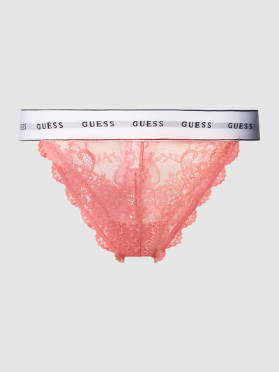 Guess String mit elastischem Logo-Bund Modell 'BELLE' Koralle 1