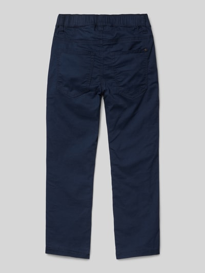 s.Oliver RED LABEL Regular Fit Jogpants aus Baumwoll-Mix mit Tunnelzug Modell 'PELLE' Marine 3