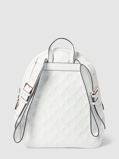 Guess Rucksack mit Label-Print Modell 'VIKKY' Weiss 5