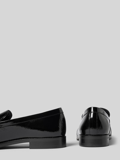 ALOHAS Mokasyny ze skóry naturalnej z ozdobnymi chwostami model ‘Marietta’ Czarny 2