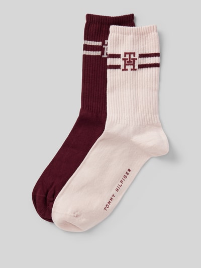 Tommy Hilfiger Socken mit Label-Print im 2er-Pack Rosa 1