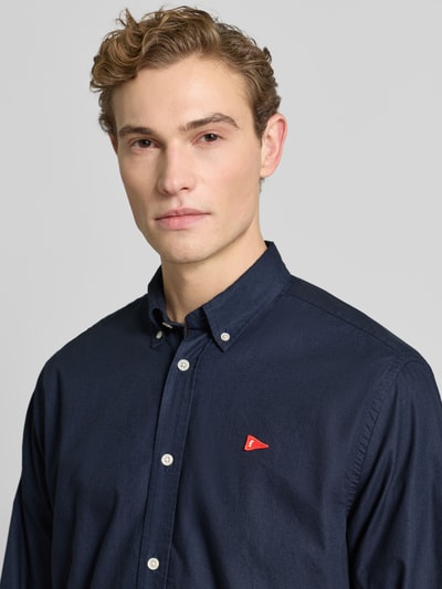 Forét Vrijetijdsoverhemd met knoopsluiting Marineblauw - 3