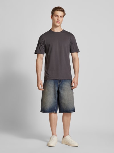 Jack & Jones T-shirt z detalem z logo model ‘ORGANIC’ Antracytowy 1