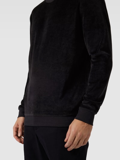 Christian Berg Men Sweatshirt van fluweel Zwart - 3