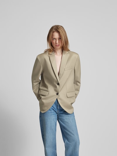 Anine Bing Blazer mit Reverskragen Khaki 4