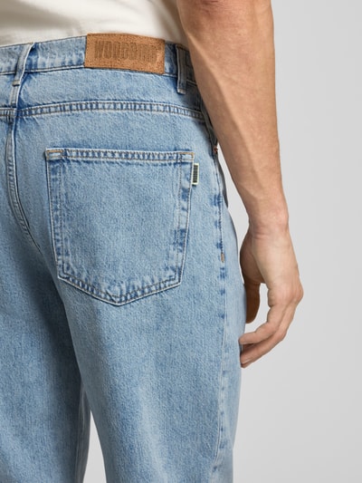 WOODBIRD Straight fit jeans in 5-pocketmodel, model 'LEROY' Jeansblauw - 3