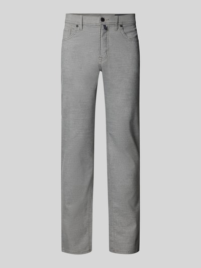 Pierre Cardin Slim fit stoffen broek met viscose, model 'Lyon' Zilver - 2