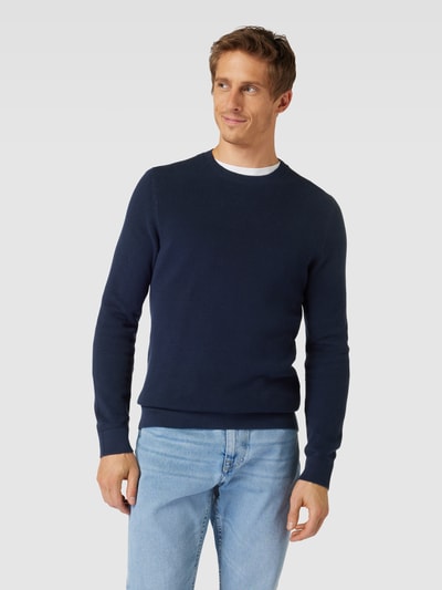 s.Oliver RED LABEL Strickpullover mit Strukturmuster Marine 4