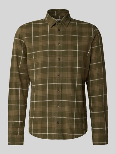 Casual Friday Regular fit vrijetijdsoverhemd met kentkraag, model 'MACE' Olijfgroen - 2