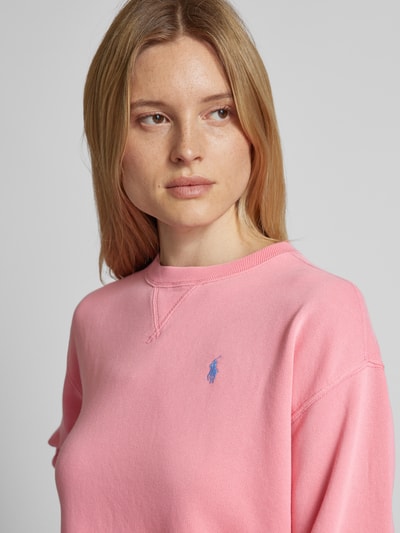 Polo Ralph Lauren Sweatshirt mit Logo-Stitching Pink 3