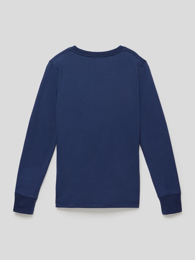 Levi’s® Kids Longsleeve mit Label-Print Modell 'POSTER' Marine 3