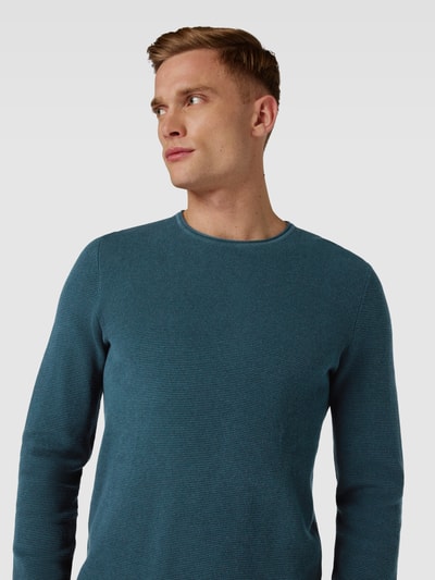 MCNEAL Gebreide pullover met structuurmotief Petrol gemêleerd - 3