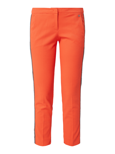 Tom Tailor Spodnie typu track pants w kant  Czerwony 2