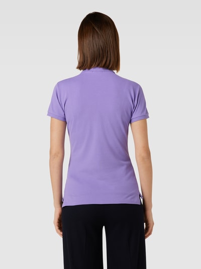 Polo Ralph Lauren Slim Fit Poloshirt mit Label-Stitching Modell 'JULIE' Lila 5