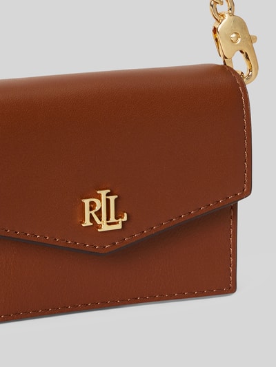 Lauren Ralph Lauren Portemonnee van echt leer met afneembare draagketting Cognac - 5
