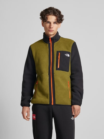 The North Face Sweatjacke mit Teddyfell Modell 'YUMIORI' Dunkelgruen 4