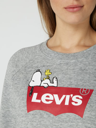 Levi's® Bluza z nadrukiem Peanuts© Ciemnoszary melanż 3