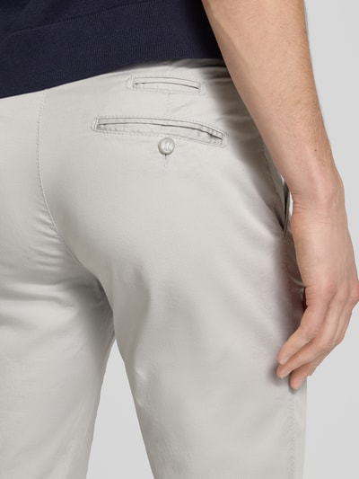 Brax Regular fit chino met structuurmotief, model 'FABIO' Zilver - 3