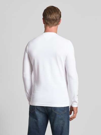 Tommy Hilfiger Slim Fit Langarmshirt aus Baumwoll-Mix Weiss 5