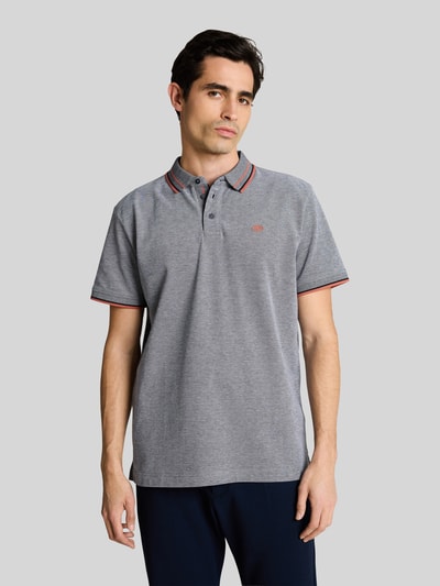 Tom Tailor Koszulka polo o kroju regular fit z kołnierzykiem w kontrastowym kolorze Niebieski 4