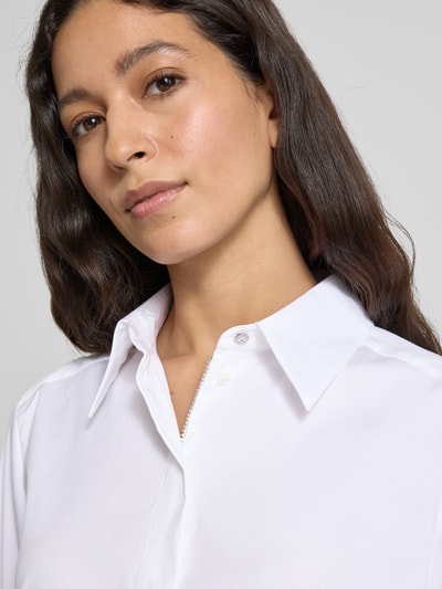 Marc Cain Overhemdblouse met blinde knoopsluiting Wit - 3