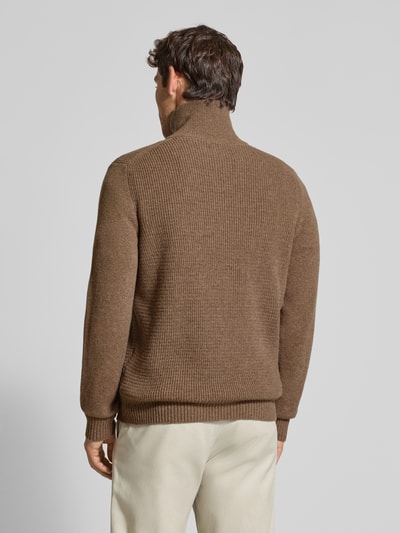 MAERZ Muenchen Gebreide pullover met ribboorden Hazelnoot - 5