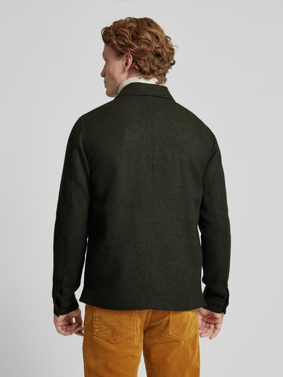 Jack & Jones Premium Overhemdjack met knoopsluiting, model 'WINTER' Olijfgroen - 5