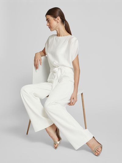 Swing Jumpsuit mit Taillengürtel Offwhite 3