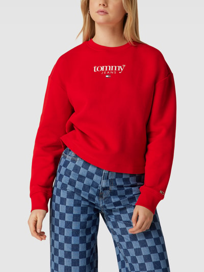 Tommy Jeans Sweatshirt met logoprint Rood - 4