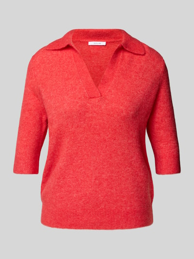 OPUS Gebreide pullover met 1/2-mouwen, model 'Pinna' Rood - 2