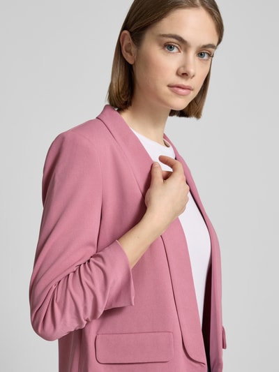 Only Regular Fit Blazer mit gerafften 3/4-Ärmeln Modell 'LEVI LIFE' Pink 3