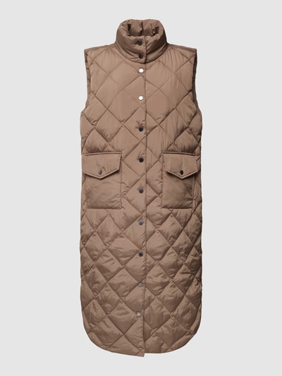 FREE/QUENT Bodywarmer met opstaande kraag, model 'OLGA' Taupe - 2