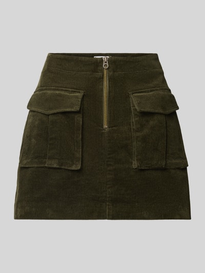 Tommy Hilfiger Ausgestellter Mini-Rock aus Baumwoll-Mix Khaki 2