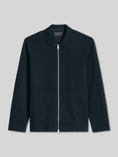 Marc O'Polo Regular Fit Sweatjacke aus reiner Baumwolle mit Zweiwege-Reißverschluss Marine 2