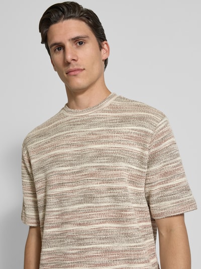 MCNEAL T-Shirt mit Strukturmuster Sand 3