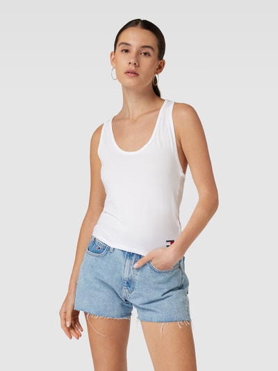 TOMMY HILFIGER Tanktop met racerback, model 'HERITAGE' Wit - 4