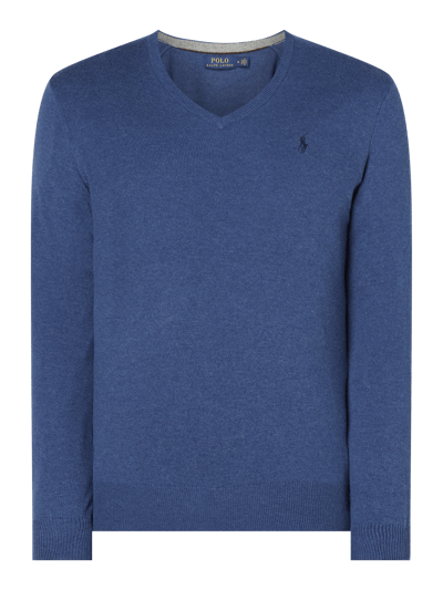 Polo Ralph Lauren Sweter z wełny merino Jeansowy niebieski 2