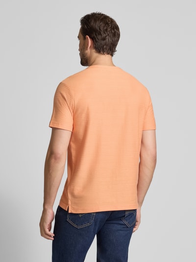 Lerros T-Shirt mit Brusttasche und Label-Stitching Modell 'SERAFINO' Orange 5