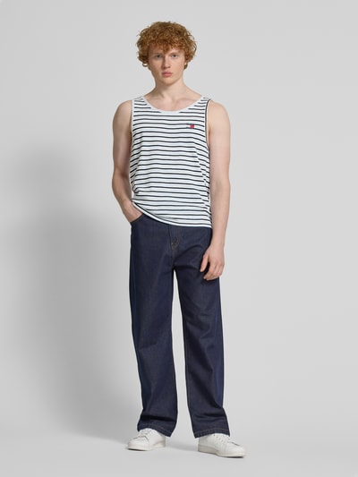 Tommy Jeans Relaxed Fit Tank Top aus reiner Baumwolle Marine 1