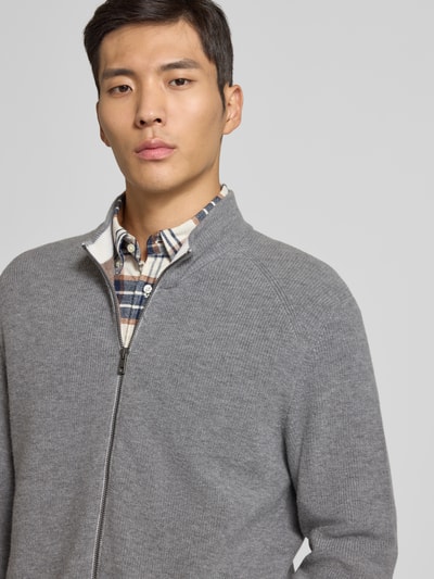 MAERZ Muenchen Cardigan van scheerwol met tweewegsritssluiting Middengrijs - 3
