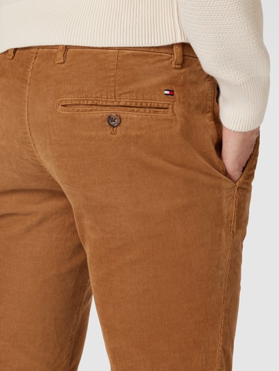 Tommy Hilfiger Chino in corduroy look, model 'BLEECKER' Kaki - 3