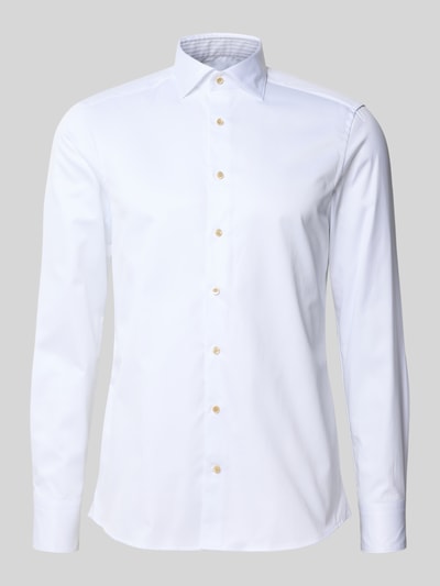 Stenstroms Slim Fit Business-Hemd mit Kentkragen Weiss 2