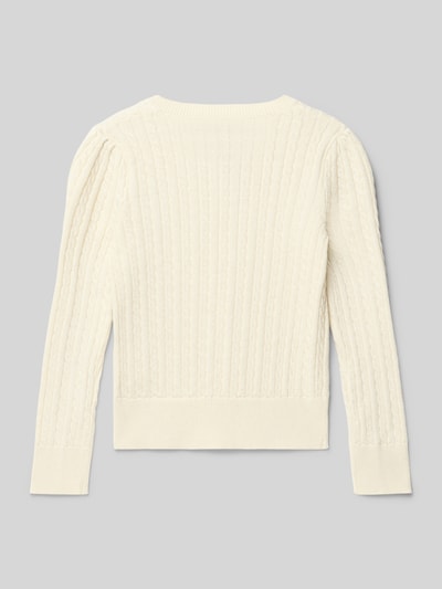 Polo Ralph Lauren Teens Vest met knoopsluiting Ecru - 3