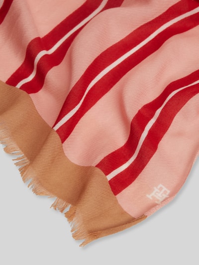 Tommy Hilfiger Sjaal van katoenmix Felroze - 4