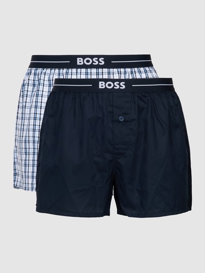 BOSS Boxershort met labeldetail in een set van 2 stuks Donkerblauw - 2