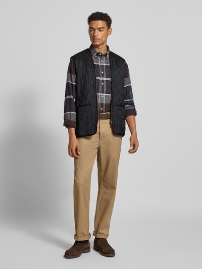 Barbour Kamizelka pikowana o kroju regular fit z miękkim polarem wewnątrz Czarny 1