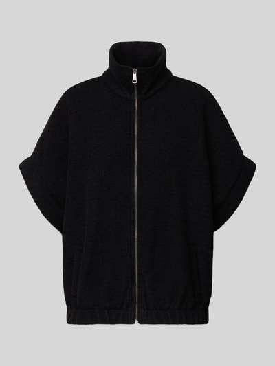 Emily Van den Bergh Kurtka z mieszanki wełny ze stójką Czarny 2