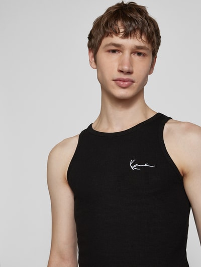 KARL KANI Tanktop mit Label-Stitching Black 3