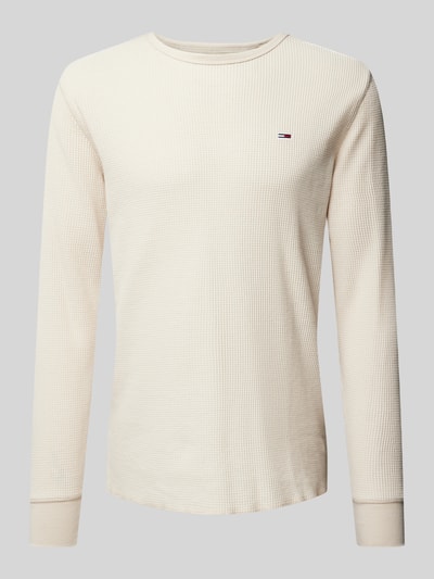 Tommy Jeans Longsleeve mit Label-Stitching Beige 2